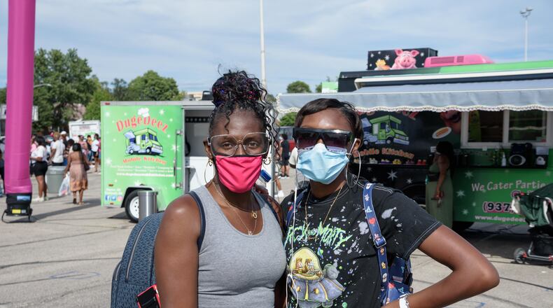 Guests at the Fashion Meets Food Truck Rally in 2020. TOM GILLIAM/CONTRIBUTING PHOTOGRAPHER