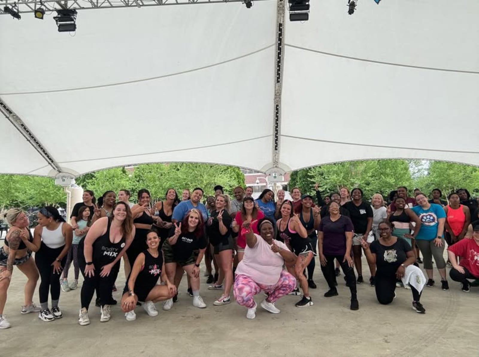 BootyMix, a dance-focused fitness class, is one of several fun offerings at RiverScape this summer - CONTRIBUTED