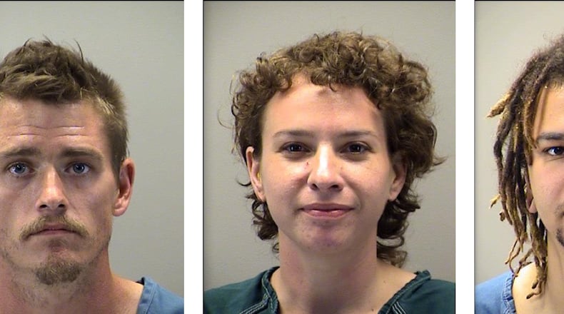 Aaron Hubele, 31; Darah Gies, 31; Timothy Garrison, 24.