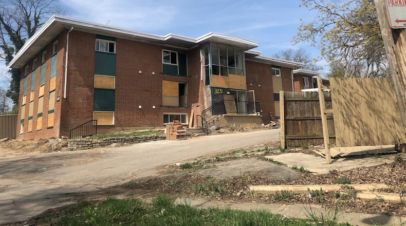 Fire Blocks developer Windsor Companies has purchased multiple apartment properties in Dayton, including this building at 325 Parkwood Drive in the Hillcrest neighborhood. CORNELIUS FROLIK / STAFF
