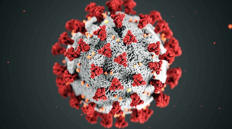 Image of a coronavirus cell created by UGA grads Alissa Eckert and Dan Higgins. Higgins and Eckert are both medical illustrators at the Centers for Disease Control and Prevention. Their 3D image is now the iconic face of the virus.