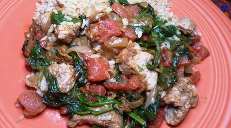 Saag Gosht, an Indian Lamb Stew, is surprisingly easy to prepare. (Linda Gassenheimer/TNS)