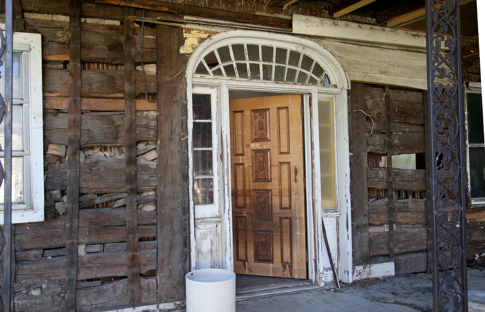PHOTOS: Log home hidden for decades reveals Stanley gypsy family legend