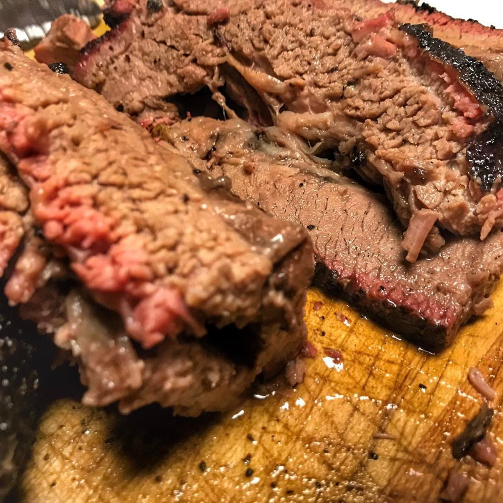 This photo of S&S Meat House barbecue came from the mobile barbecue stand.