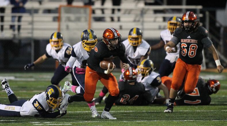 Springfield against Beavercreek on Friday, Oct. 12, 2018, at Beavercreek.