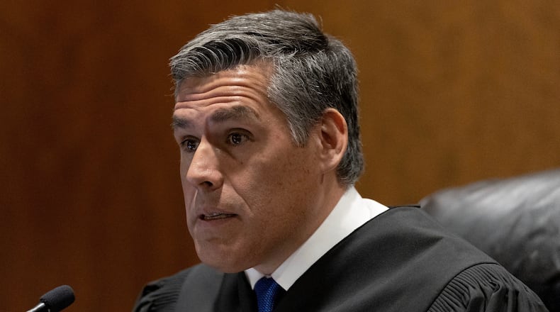 FILE - Fourth District Court Judge Tony Graf speaks during a waiver hearing for Tyler Robinson, the man accused of killing Charlie Kirk, in Utah County Court in Provo, Utah, Sept. 29, 2025. (Laura Seitz/The Deseret News via AP, Pool, File)