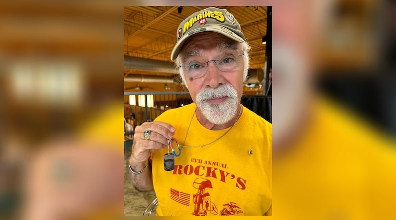 Paul Zanowick and his wife, Nanette, lost their son, Marine Cpl. Paul “Rocky” Zanowick II, 23, who was killed on June 3, 2011 while conducting offensive operations in the Nahr-E Saraj of Helmand Province, Afghanistan. Paul wear's his son's replica dog tags around his neck as a constant reminder. RICK McCRABB/STAFF