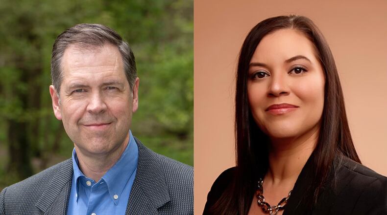 The November 2022 candidates in a Montgomery County Common Pleas Judge race are Bob Hanseman and Angelina Jackson.