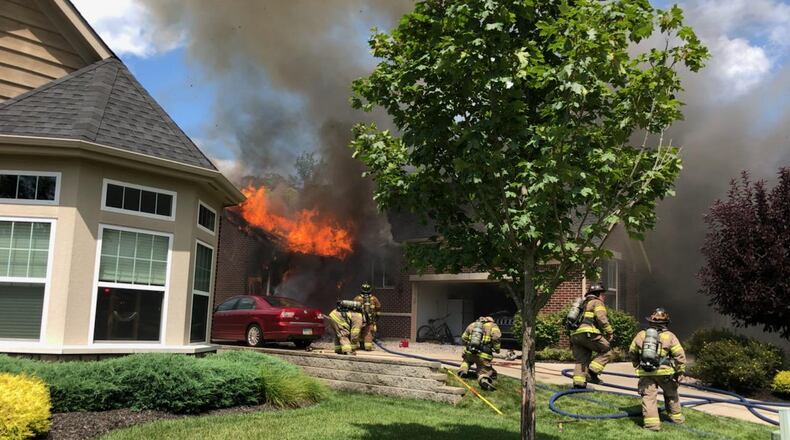 Firefighters responded to a fire in the 1300 block of Othello Drive in Middletown on Tuesday, July 23, 2019. CONTRIBUTED BY KEN GILKEY