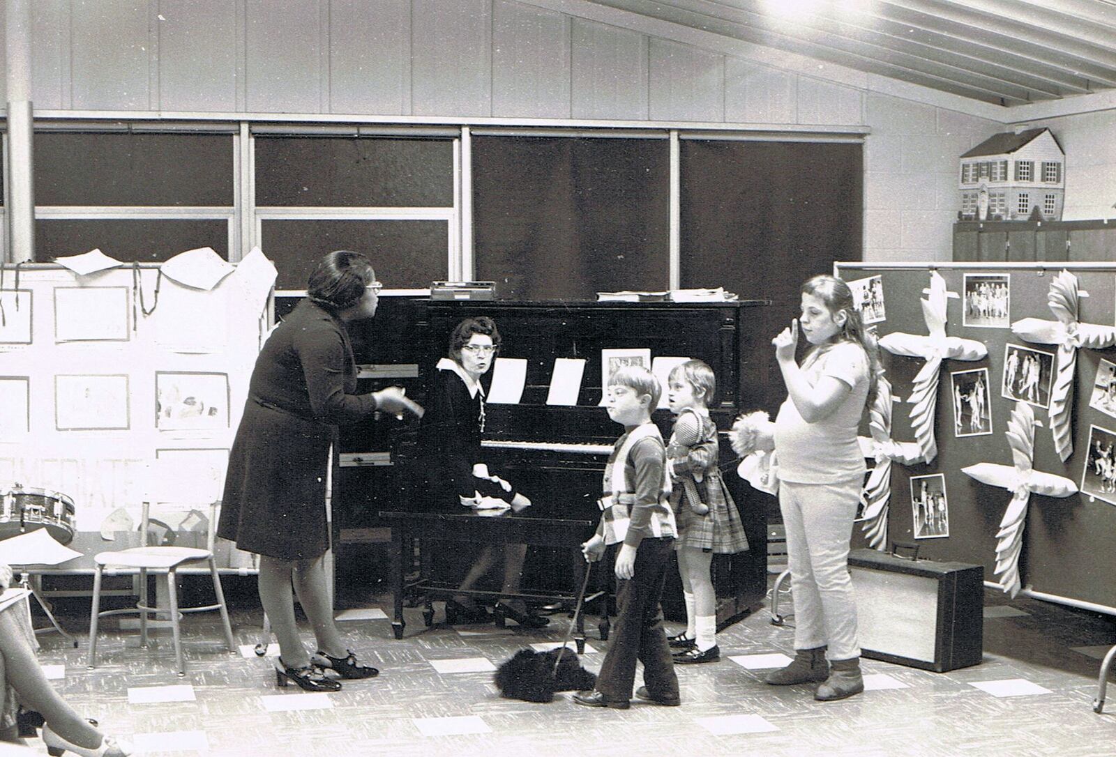Those whose work to establish a school for developmentally disabled children in the early 1950s laid the foundation for today’s Miami County Board of Developmental Disabilities, also known as Riverside. (This photo of a classroom in the earlier days of Riverside was provided by the organization.)
