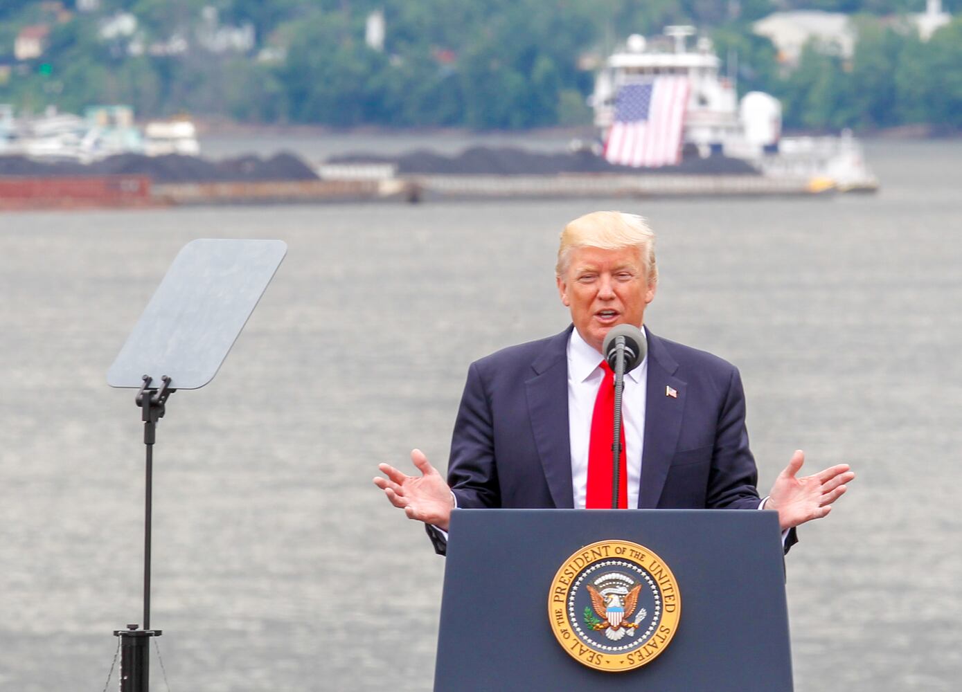 PHOTOS President Trump's past visits to the region.