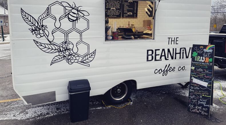 The Beanhive Coffee Company, a vintage-style mobile coffee trailer, is serving espresso and plant energy-based drinks in West Milton (CONTRIBUTED PHOTO).