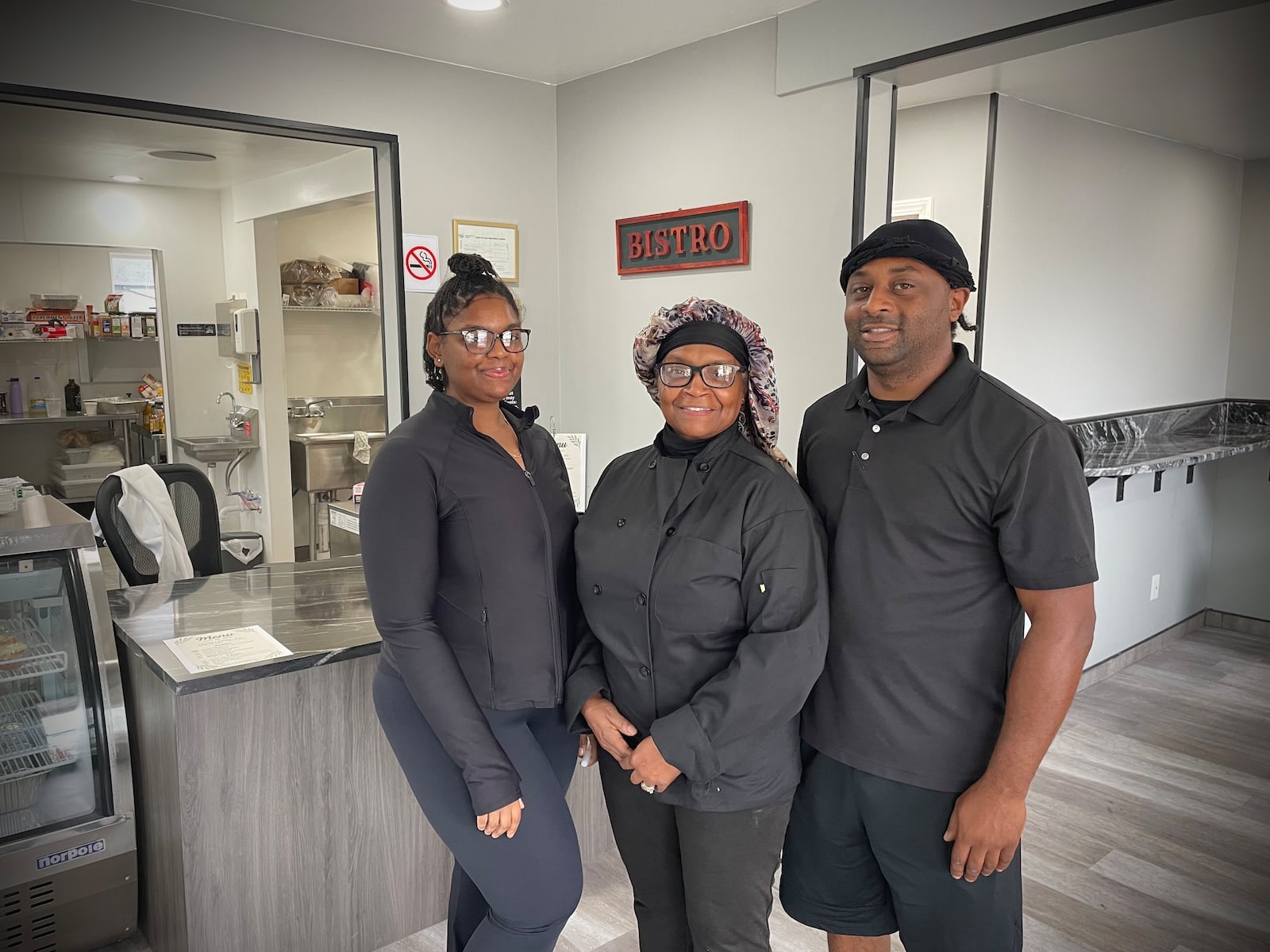 Tricia’ Delicious Catering is located at 4224 Hoover Ave. in Dayton. Pictured (left to right) is Diamond Rucker, Patricia Rucker and Darryl Manson. NATALIE JONES/STAFF