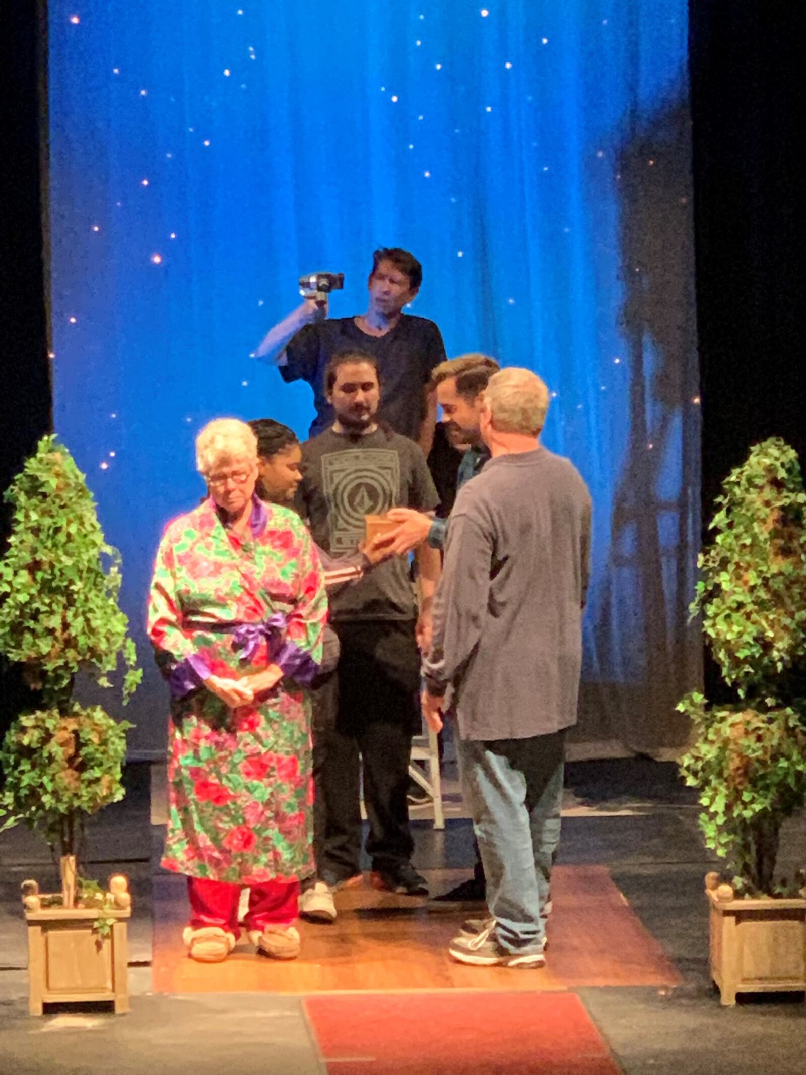 Three of this year’s FutureFest productions have been fully staged and recorded for streaming access.  Here, “Otis” is being filmed. CONTRIBUTED