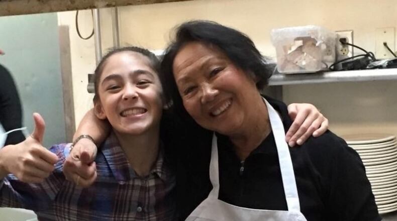 Mary Miller, right, with her granddaughter Ava Andary, is the founder or co-founder of four restaurants in the Dayton area. Ande she is our Daytonian of the Week. CONTRIBUTED