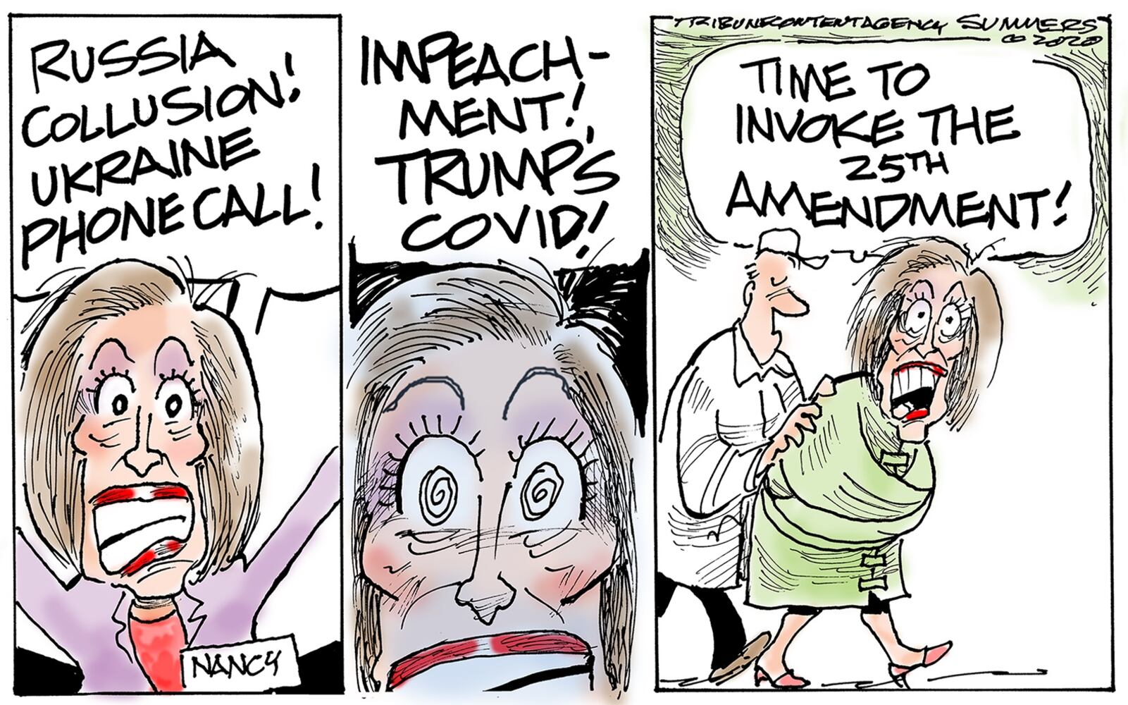 Week in cartoons: Town halls, Amy Coney Barrett and more