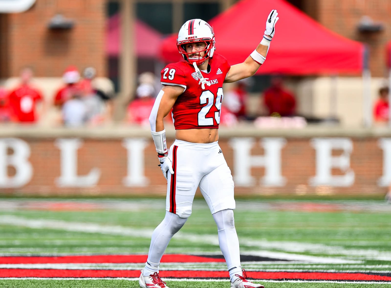 The Miami RedHawks are on a three-game winning streak as they host Eastern Michigan on Saturday at noon at Yager Stadium. KYLE HENDRIX / CONTRIBUTED