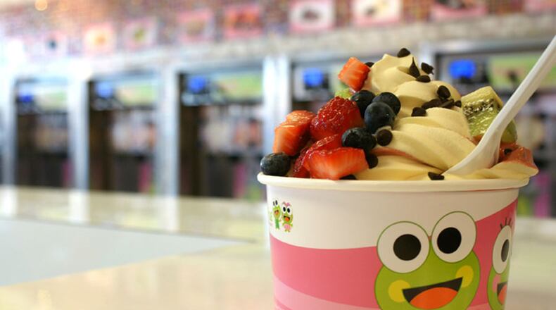 SweetFrog Premium Frozen Yogurt is hoping to open by May at 6676 Tri Way Drive in Mason. CONTRIBUTED
