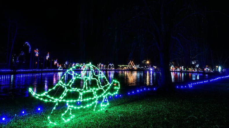 Woodland Lights, located in Countryside Park at 895 Miamisburg-Centerville Road in Washington Twp., is celebrating its 30th anniversary in 2022. The holiday light display is open from 6 p.m. to 9 p.m. until Dec. 23. TOM GILLIAM / CONTRIBUTING PHOTOGRAPHER