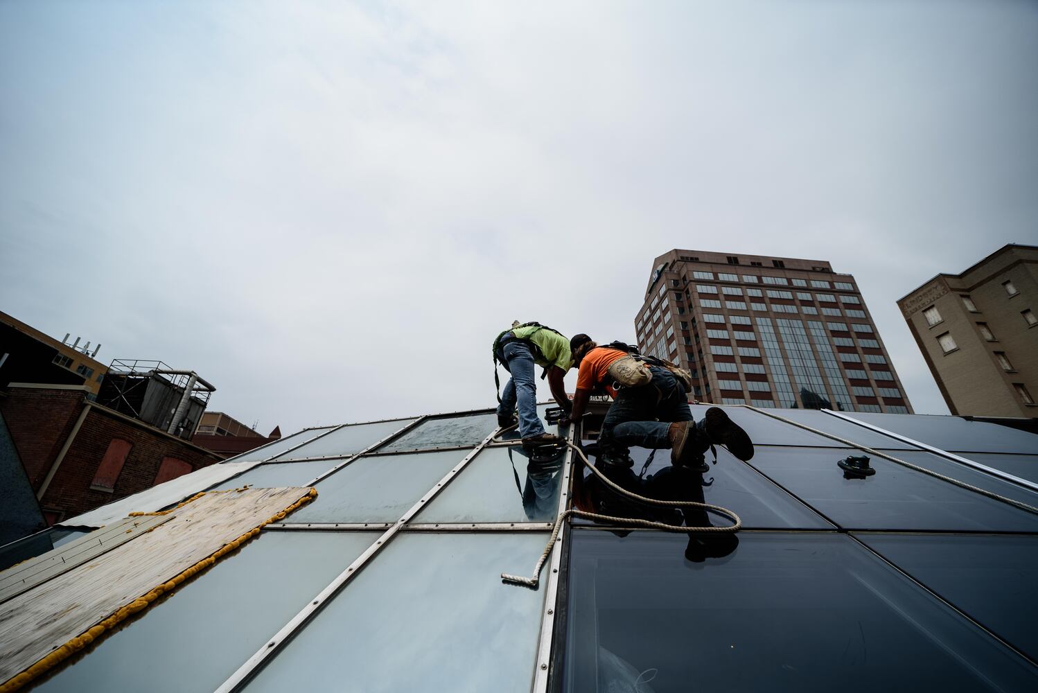 PHOTOS: Behind the scenes on the first day of construction at The Dayton Arcade