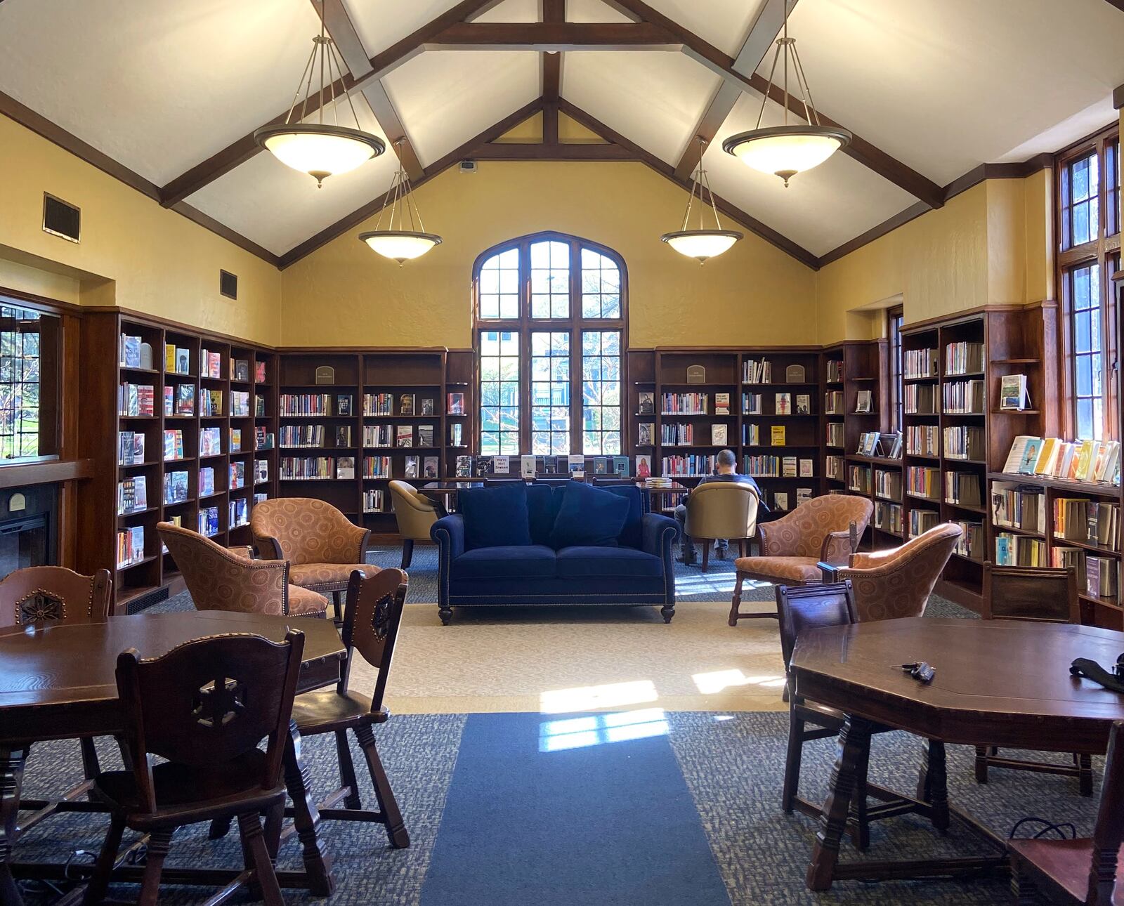 The renovated reading room at the Wright Library in Oakwood. CONTRIBUTED