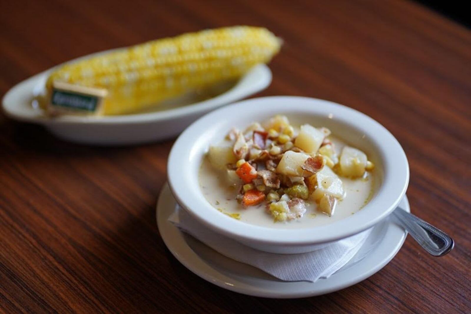 Bacon corn chowder is one of the special dishes on the menu at Chappys Social House during Bacon Week from Aug. 15-22, 2020. CONTRIBUTED