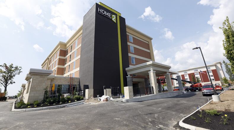 The addition of a new dual-branded Marriot hotel is expected to bring 160 new rooms in the parking lot of the former Sears at the Mall at Fairfield Commons. That makes a total 463 hotel rooms across four hotels that have launched this year or were approved for development in the city. Other recent hotels include the Tru by Hilton, Home 2 Suites, and Holiday Inn Express & Suites that is currently under construction. TY GREENLEES / STAFF