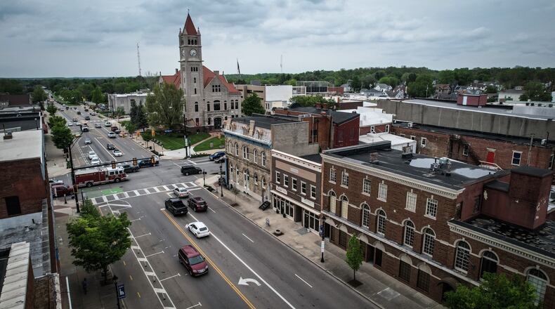 Downtown Xenia. JIM NOELKER/STAFF