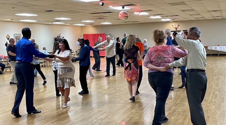 Open dance is the fun finale to the weekly lessons offered by the Dayton Ballroom Dance Club. Photo by Debbie Juniewicz