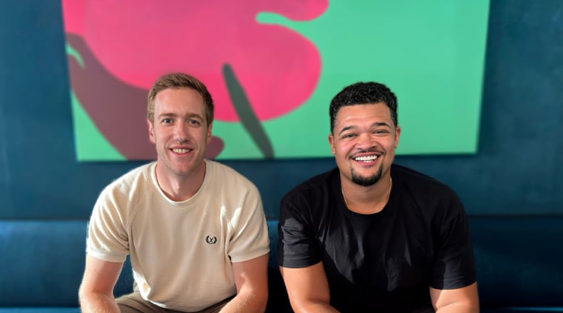 Will McKelvey, left, and Mitchell Jones: Friends, Dayton natives, fellow Chaminade-Julienne High School graduates and partners in the world of business. Contributed.