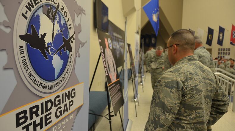 The Air Force Installation and Mission Support Center has held two Installation and Mission Support Weapons and Tactics Conferences, helping to reshape the installation from a platform to deliver services into an integrated weapons system of capabilities. The AFIMSC Innovation Office will collaborate across the Air Force enterprise to ensure events like I-WEPTAC lead to tackling ideas such as adaptive basing, base resiliency and failing installation infrastructure toward implementation. (U.S. Air Force photo/Armando Perez)