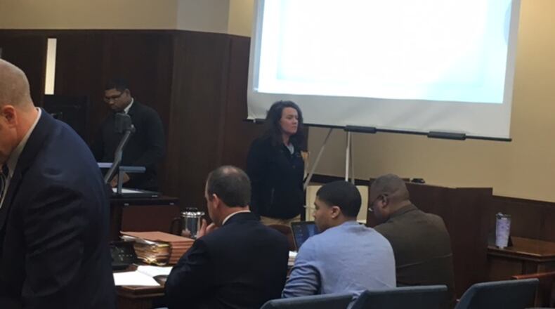 Opening statements for the trial of Kylen Gregory, accused of killing Ronnie Bowers in a 2016 Kettering shooting, began Tuesday morning. STAFF PHOTO / NICK BLIZZARD