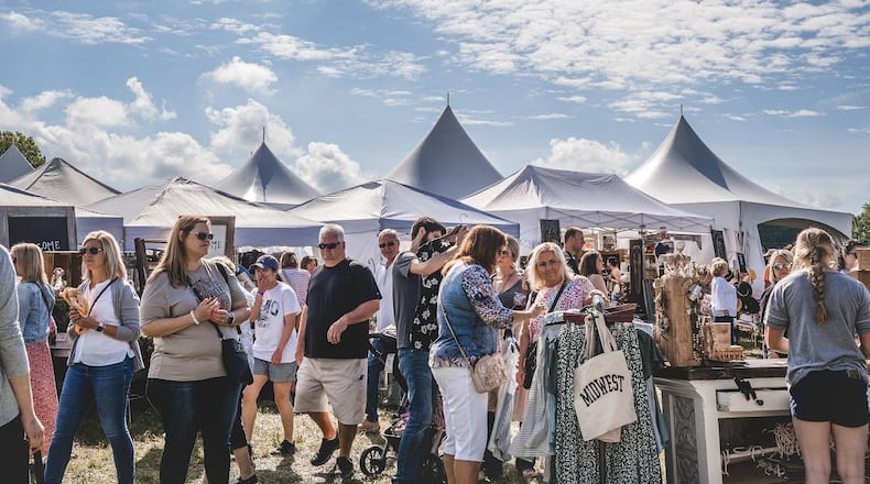 Charm at the Farm vintage market on a 56-acre former horse farm in Lebanon is this weekend.  It is open for folks with VIP tickets from 3:30-7 p.m. today, Oct. 20 and open to general admission noon-4 p.m. Saturday and 10 a.m.-3 p.m. Sunday. The address is 4952 Bunnell Hill Road and tickets are available at charmatthefarm.com. CONTRIBUTED