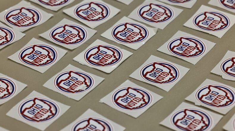Voters cast their ballots at polling locations around Butler County on election day Tuesday, Nov. 2, 2021. NICK GRAHAM/STAFF