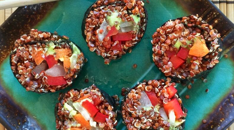 Increase your protein consumption with these ingenious Quinoa Maki Rolls. CONNIE POST/STAFF