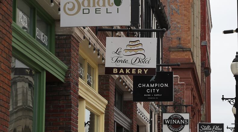 Restaurants in Springfield are either closed of only open for take out Monday due to the health crisis. BILL LACKEY/STAFF