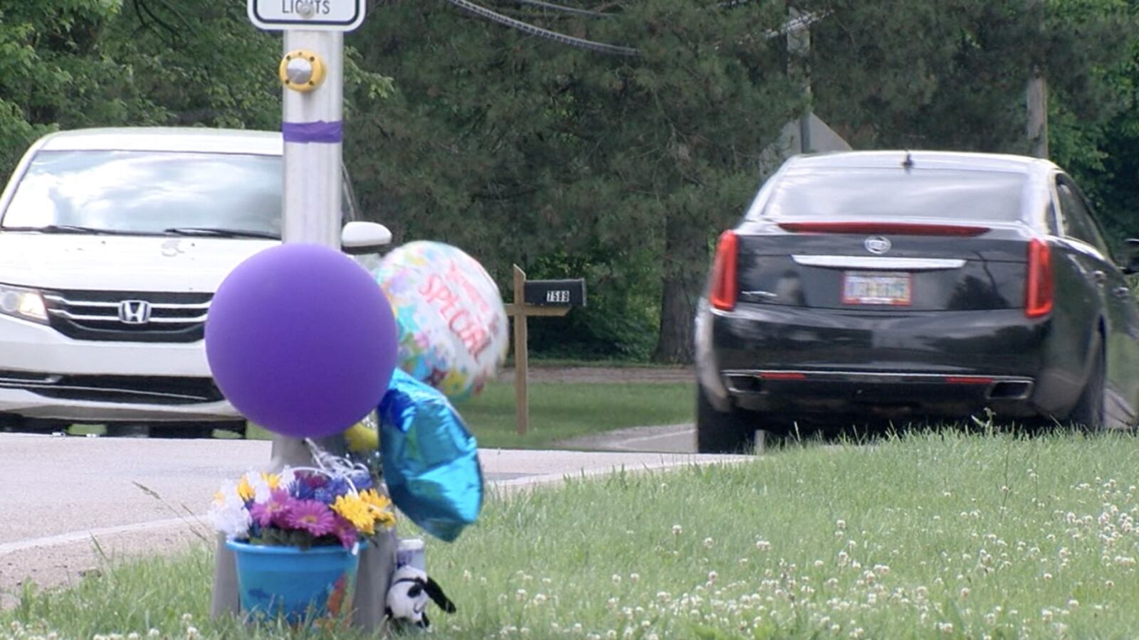 A memorial was set up for Aspen Runnels near Lakota Middle School. WCPO