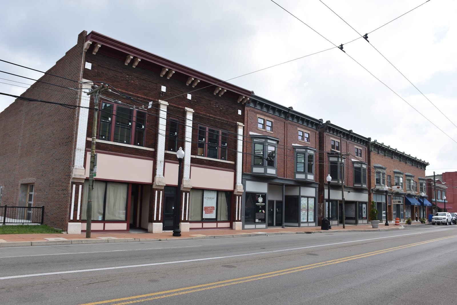 A developer is working to renovate a couple of buildings on the 1100 block of West Third Street in the Wright Dunbar business district to create new restaurant and commercial spaces. The project is called Cornerstone. CORNELIUS FROLIK / STAFF