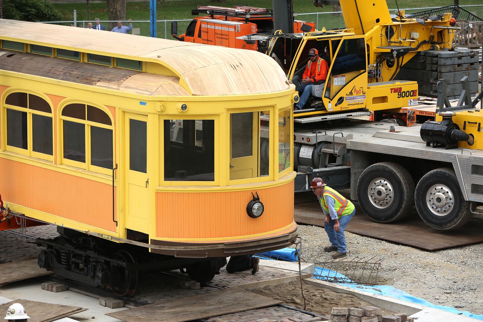 The #602 interurban car, made by Daytonâs Barney & Smith Company, will be a highlight of the new 32,000-square-foot Carillon Historical Park Heritage Center of Regional Leadership. LISA POWELL / STAFF