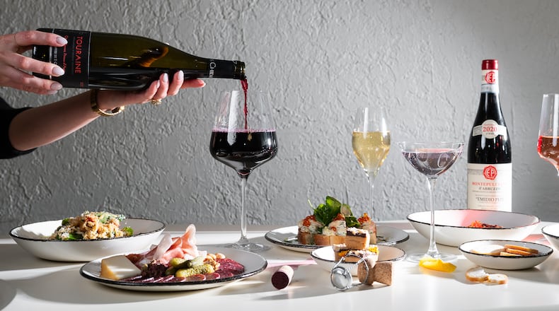 A spread of the Joui Wine food and wine offerings. CONTRIBUTED