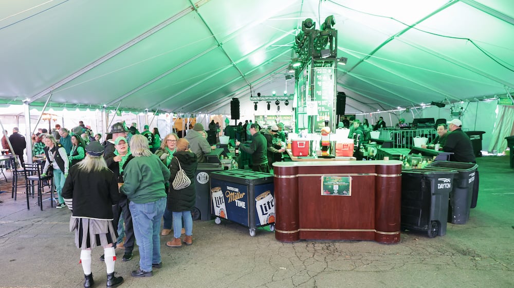 St. Patrick's Day festivites at Dublin Pub began at 5:30 a.m. on Tuesday, March 17. The pub's annual celebration, which includes an area of Wayne Avenue being blocked off, is billed as "Ohio's largest," St. Patrick's Day celebration. BRYANT BILLING / STAFF