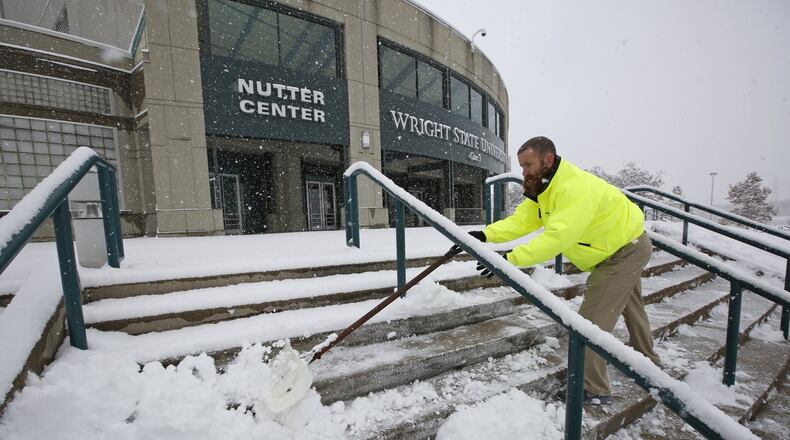 A game between local rivals Dayton and Wright State would sell out even if staged at the Nutter Center, which is far from the ideal college basketball facility. TY GREENLEES / STAFF