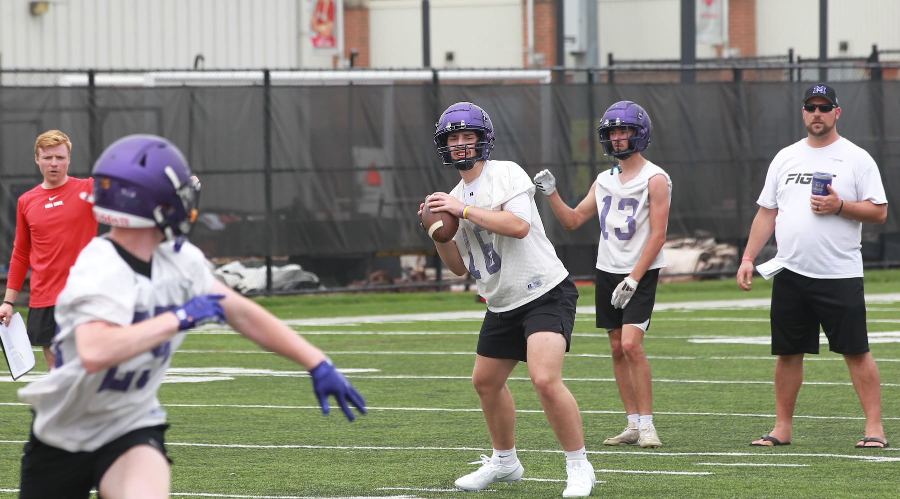 Ohio State Football 7 on 7 Mechanicsburg QB Conley Bogard