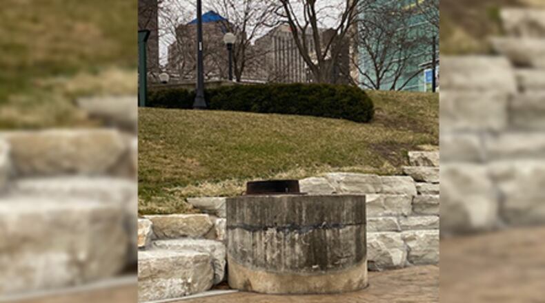 The Contemporary Dayton is looking for artist proposals for a design to cover at storm sewer riser at RiverScape MetroPark. CONTRIBUTED PHOTO