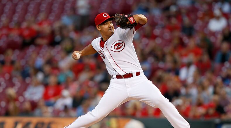 CINCINNATI, OH - SEPTEMBER 5: Robert Stephenson #55 of the Cincinnati Reds throws a pitch during the third inning of the game against the Milwaukee Brewers at Great American Ball Park on September 5, 2017 in Cincinnati, Ohio. (Photo by Kirk Irwin/Getty Images)