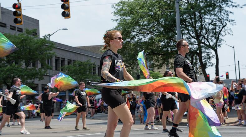 File - The Greater Dayton LGBT Center hosted the Dayton Pride: United We Can Parade and Festival at Courthouse Square in downtown Dayton on Saturday, June 3, 2023. TOM GILLIAM/CONTRIBUTING PHOTOGRAPHER