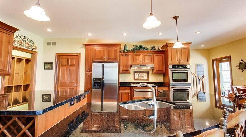 This luxury home at 743 Oak Lea Drive in Tipp City was built by a German Baptist construction company. The house is listed by Coldwell Banker Heritage Realtors for $745,000. Photos courtesy of Dayton Realtors.