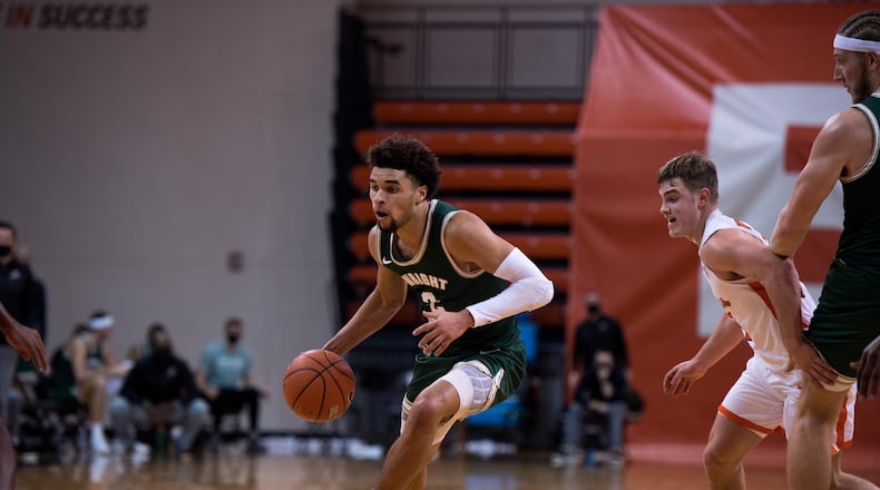 Wright State's Tanner Holden during a game against Bowling Green on Dec. 13, 2020. Joseph Craven/Wright State Athletics