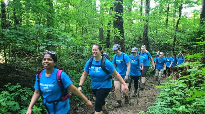 Participants on the Twin Valley Trail Challenge. CONTRIBUTED