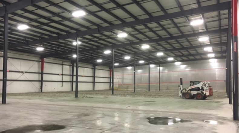 This area at the Green Tokai manufacturing complex in Brookville was being prepped to become a space for molding lines in the summer of 2016. THOMAS GNAU/STAFF